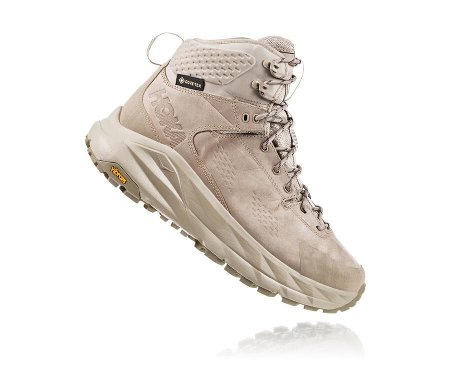 Hiking Boots Mens - Hoka One One Kaha GORE-TEX - Brown - NAFYKUL-86